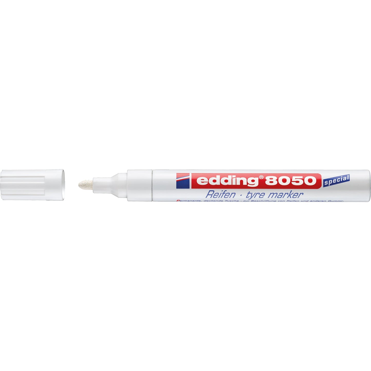 edding Reifenmarker 8050 2-4mm weiß Rundspitze