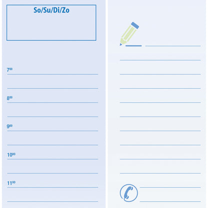 SIGEL Schreibunterlage 59,5 x 41 cm (B x H) mit Kalender 3 Jahre Papier blau 30 Bl.