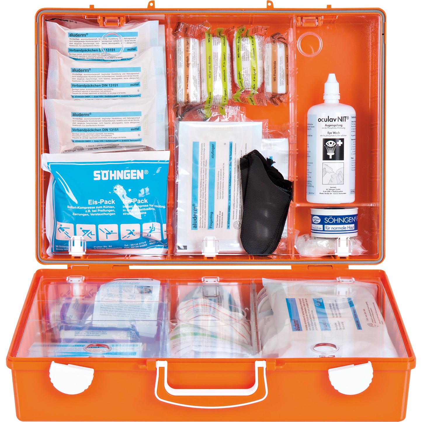 SÖHNGEN® Erste Hilfe Koffer SPEZIAL MT-CD ca. 40 x 30 x 15 cm (B x H x T) DIN 13157 orange