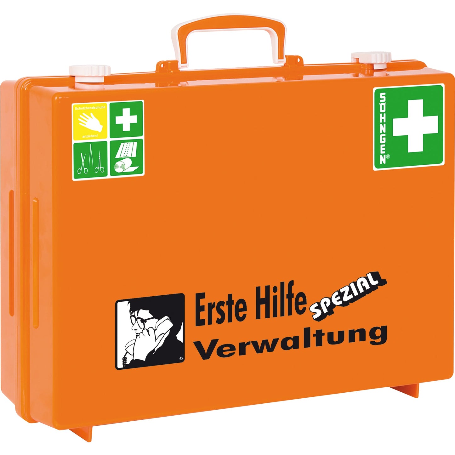 SÖHNGEN® Erste Hilfe Koffer SPEZIAL MT-CD ca. 40 x 30 x 15 cm (B x H x T) DIN 13157 orange