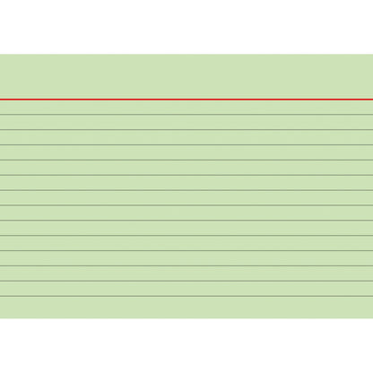 BRUNNEN Karteikarte DIN A6 quer liniert grün 100 St./Pack.