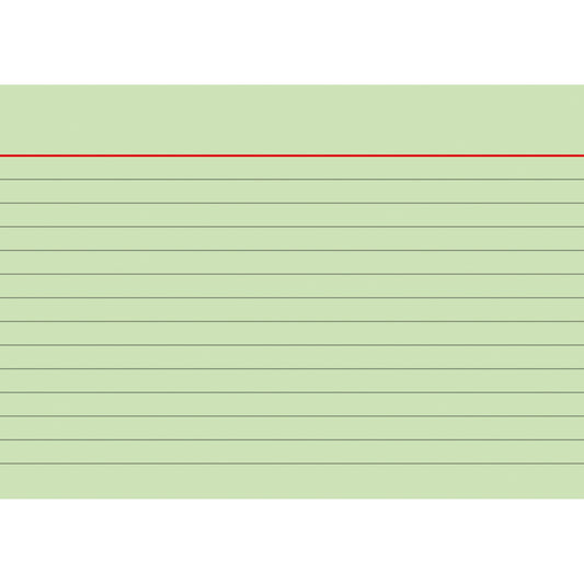 BRUNNEN Karteikarte DIN A6 quer liniert grün 100 St./Pack.