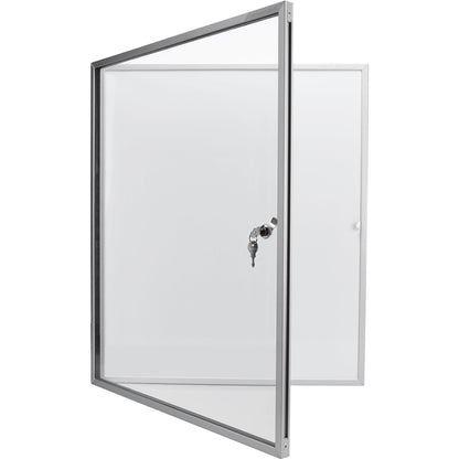 magnetoplan® Schaukasten SP Innenbereich 61 x 73 x 4 cm (B x H x T) 4 x DIN A4 mit Schloss Aluminium, eloxiert alu