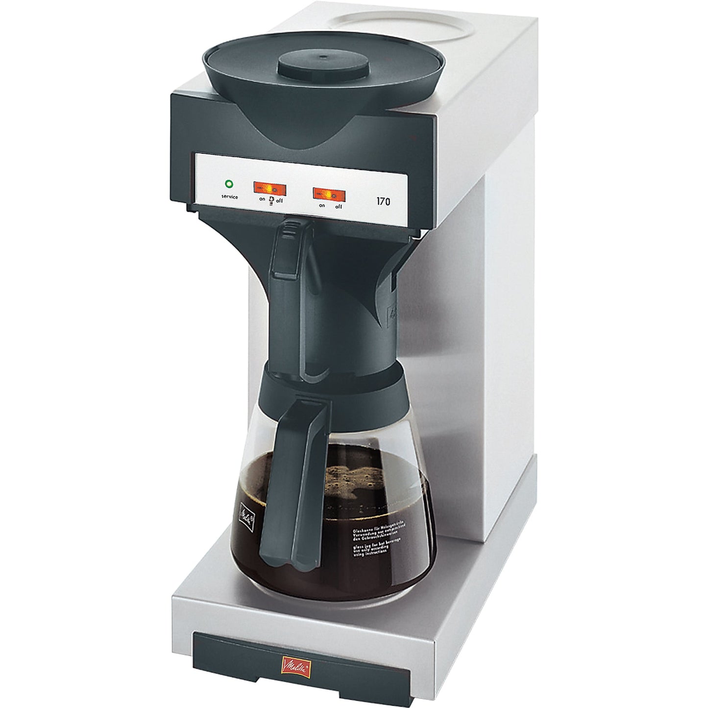 Melitta Kaffeemaschine 170 M 21 x 46,3 x 42 cm (B x H x T) Filtersystem Glaskanne 14 Tassen
