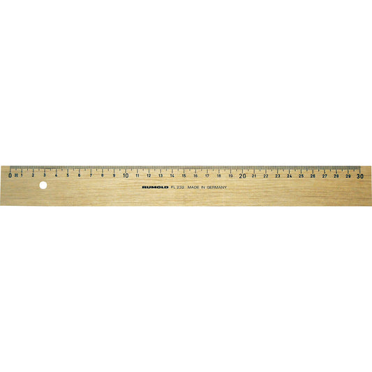 RUMOLD Lineal 30cm Holz weißbuche natur