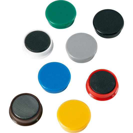 ALCO Magnet 38 x 13,5 mm (Ø x H) 38mm 2,5kg farbig sortiert 10 St./Pack.