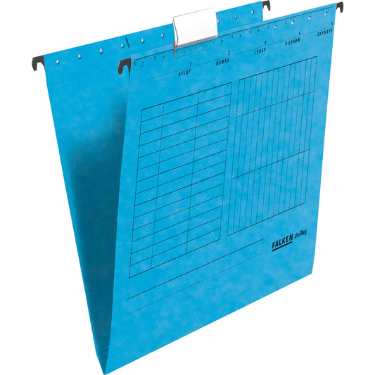 Falken Hängemappe UniReg DIN A4 230g/m² Manilakarton, recycelt blau