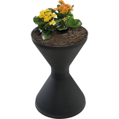 APS Standascher DIABOLO 40 x 60 cm (Ø x H) inkl. 1,5 kg Sand Polypropylen/Metall, verzinkt schwarz