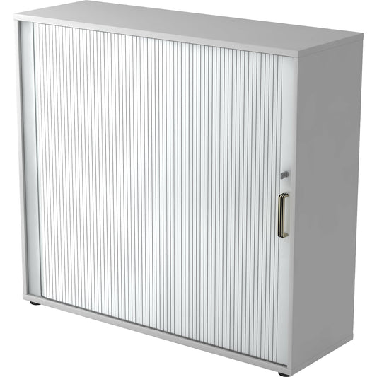 Hammerbacher Rollladenschrank 1.200 x 1.100 x 400 mm (B x H x T) silber grau