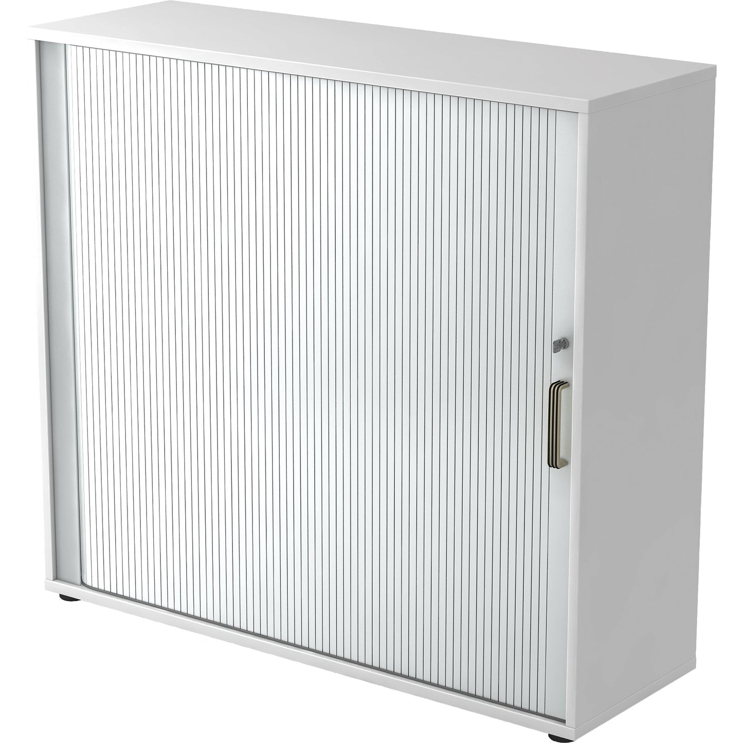 Hammerbacher Rollladenschrank 1.200 x 1.100 x 400 mm (B x H x T) silber weiß