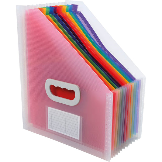 Exacompta Stehsammler Crystal 26,5 x 32,5 cm (B x H) DIN A4 Werkstoff: Polypropylen kristall/mehrfarbig