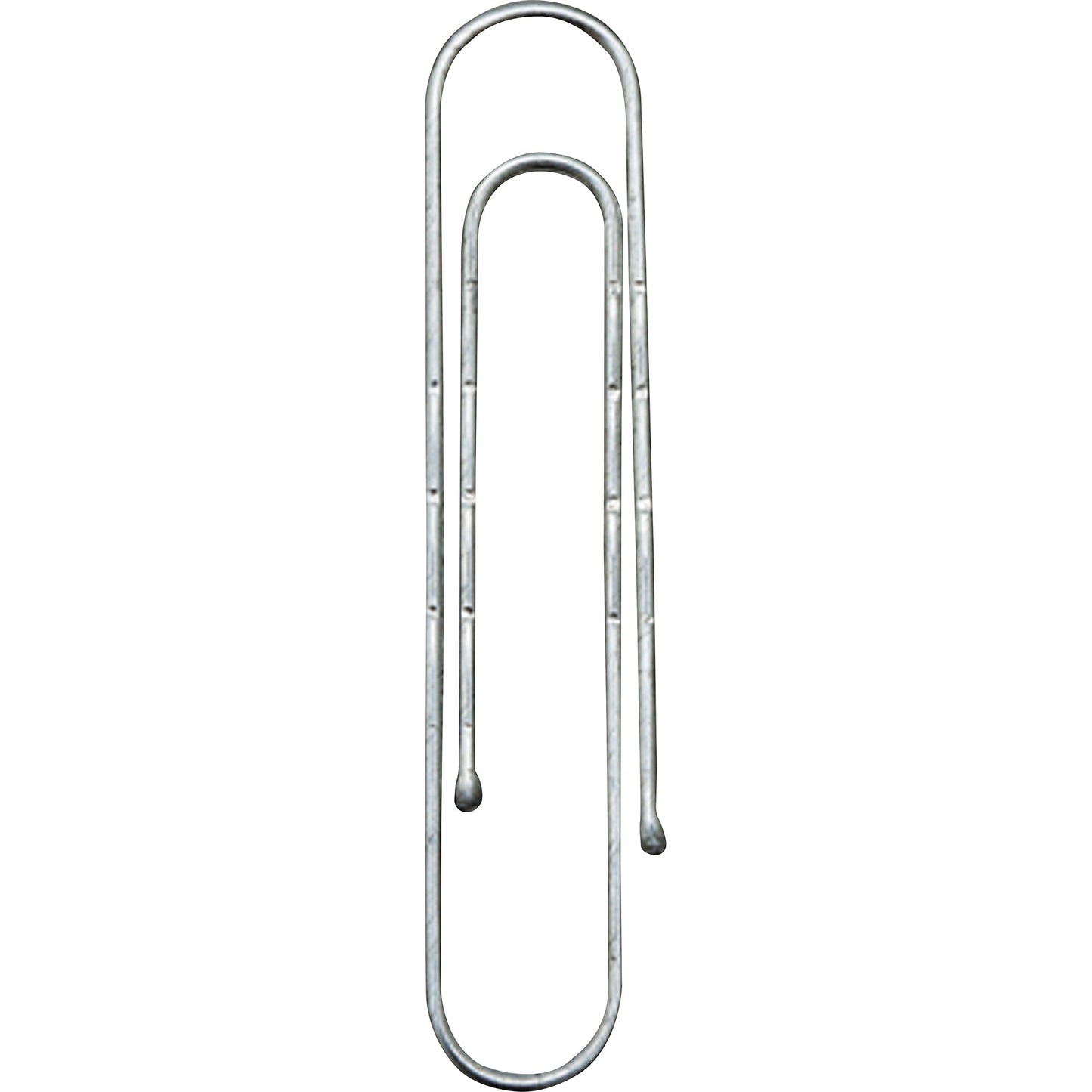 NORICA® Büroklammer gewellt, runde Form, mit Kugelenden 50mm Metall, verzinkt silber 100 St./Pack.