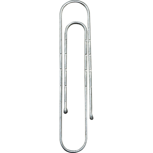 NORICA® Büroklammer gewellt, runde Form, mit Kugelenden 50mm Metall, verzinkt silber 100 St./Pack.