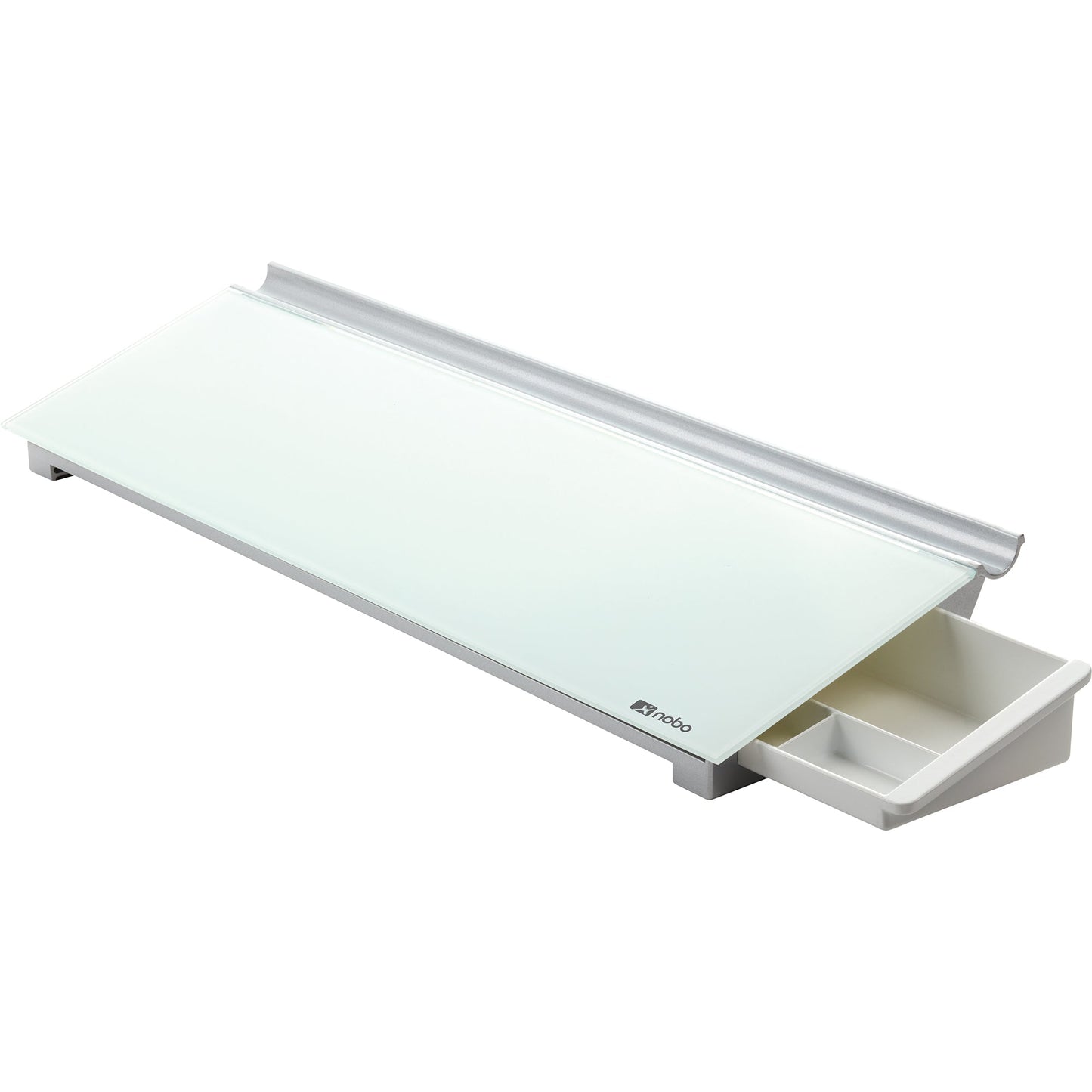 Nobo® Memoboard 45,8 x 6 x 14 cm (B x H x T) Tafel nicht magnethaftend inkl. Nobo-Marker Sicherheitsglas/Aluminium brillantweiß