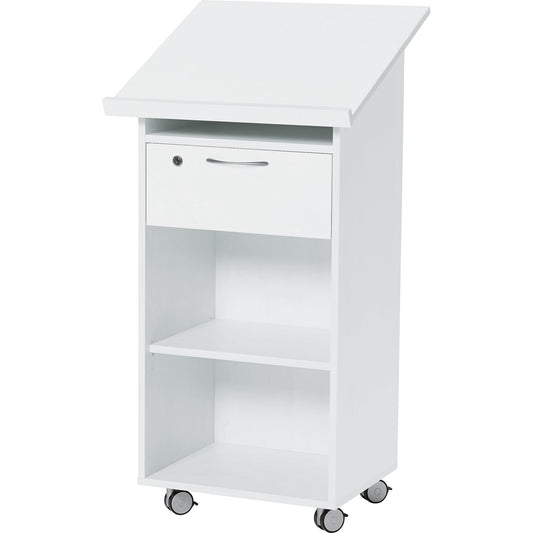 Stehpult Laudatus 600 x 538 mm (B x T) Holz weiß