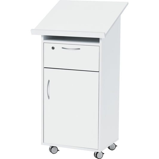 Stehpult Laudatus 600 x 538 mm (B x T) Holz weiß