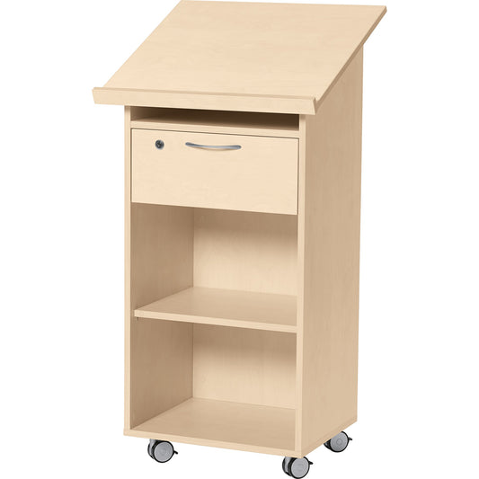 Stehpult Laudatus 600 x 538 mm (B x T) Holz ahorn