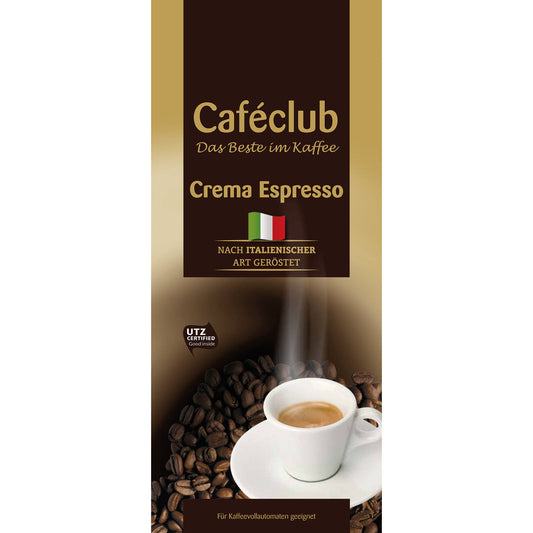 Espresso Caféclub Classico ganze Bohne 1.000 g/Pack.