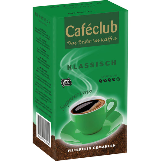 Kaffee Caféclub Klassisch gemahlen 500 g/Pack.