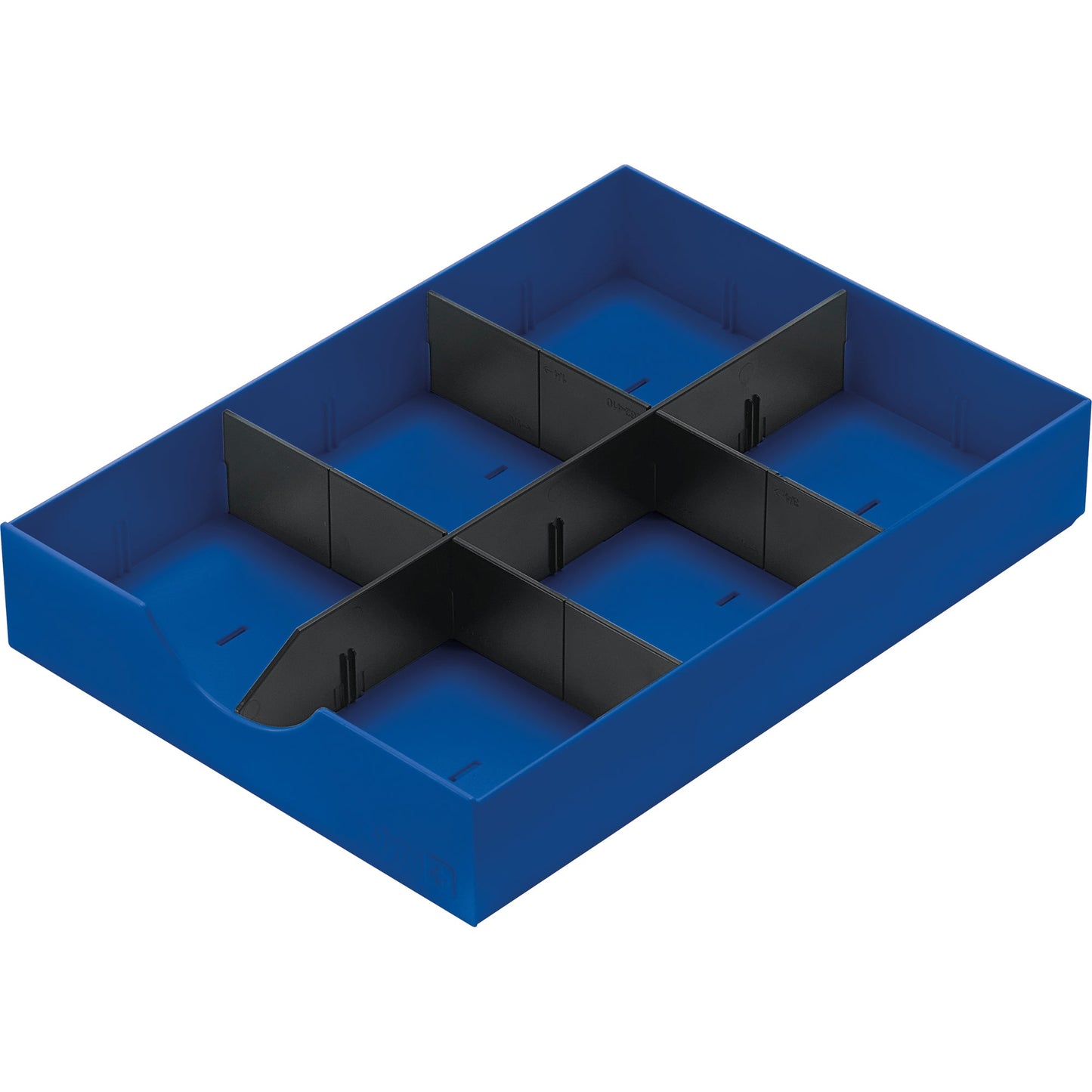 styro Schublade styrodoc 23 x 5,3 x 32 cm (B x H x T) geschlossen inkl. 1 Längststeg, 2 Querstege Polystyrol blau
