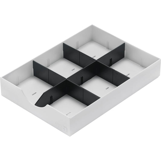 styro Schublade styrodoc 23 x 5,3 x 32 cm (B x H x T) geschlossen inkl. 1 Längststeg, 2 Querstege Polystyrol weiß
