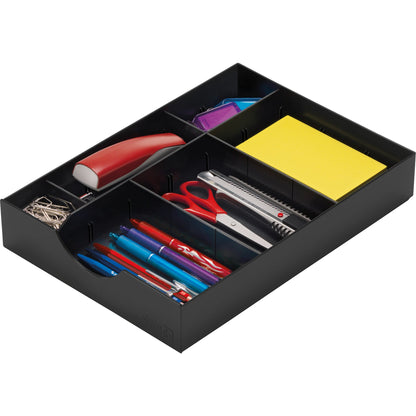 styro Schublade styrodoc 23 x 5,3 x 32 cm (B x H x T) geschlossen inkl. 1 Längststeg, 2 Querstege Polystyrol schwarz