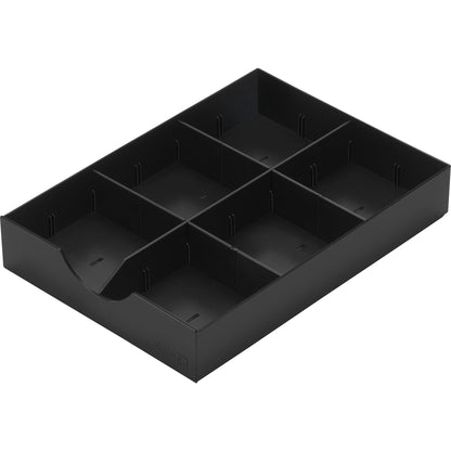 styro Schublade styrodoc 23 x 5,3 x 32 cm (B x H x T) geschlossen inkl. 1 Längststeg, 2 Querstege Polystyrol schwarz