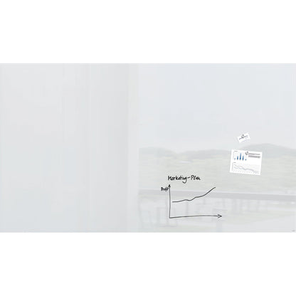 SIGEL Glasboard Artverum 240 x 120 x 1,8 cm (B x H x T) Tafel magnethaftend inkl. 2 starker SuperDym- Magnete Sicherheitsglas super-weiß
