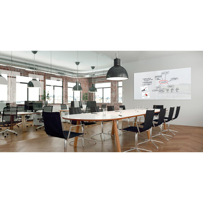 SIGEL Glasboard Artverum 240 x 120 x 1,8 cm (B x H x T) Tafel magnethaftend inkl. 2 starker SuperDym- Magnete Sicherheitsglas super-weiß