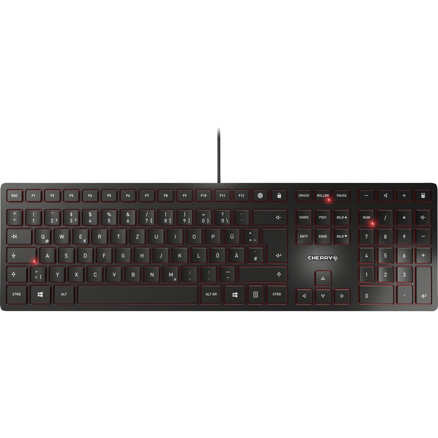 CHERRY Tastatur KC 6000 SLIM Windows®, Mac universell USB-A schwarz