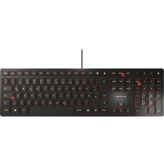 CHERRY Tastatur KC 6000 SLIM Windows®, Mac universell USB-A schwarz