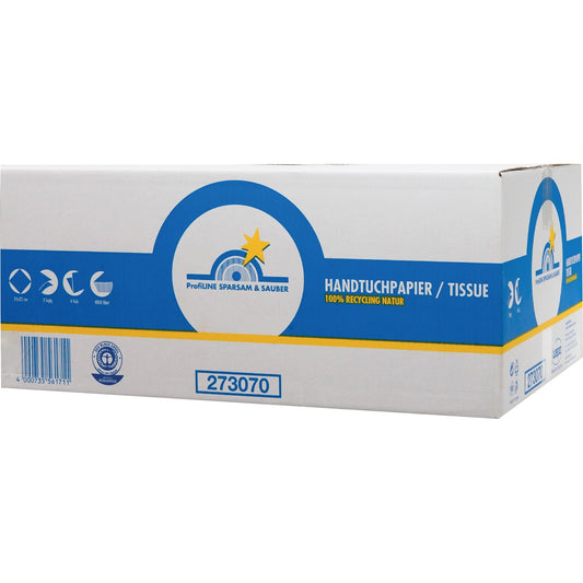 ProfiLINE SPARSAM & SAUBER Papierhandtücher 24,5 x 23 cm (B x L) Zellstoff hochweiß 20 x 200 Bl./Pack.