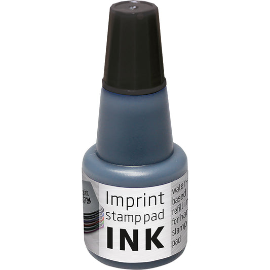 Stempelfarbe Stempelkissen Imprint schwarz Kunststoffflasche 24ml