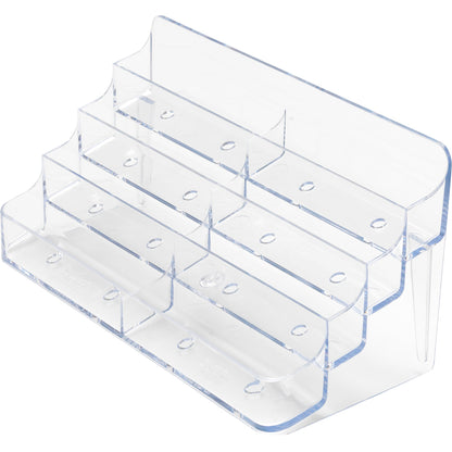 Deflecto® Visitenkartenständer nicht gefüllt 400 Karten Polystyrol transparent