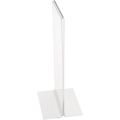Deflecto® Tischaufsteller Classic Image® 10 x 21,5 x 8 cm (B x H x T) 1/3 DIN A4 beidseitig verwendbar Polystyrol transparent