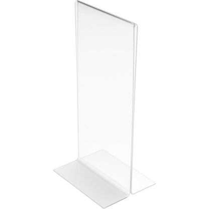Deflecto® Tischaufsteller Classic Image® 10 x 21,5 x 8 cm (B x H x T) 1/3 DIN A4 beidseitig verwendbar Polystyrol transparent