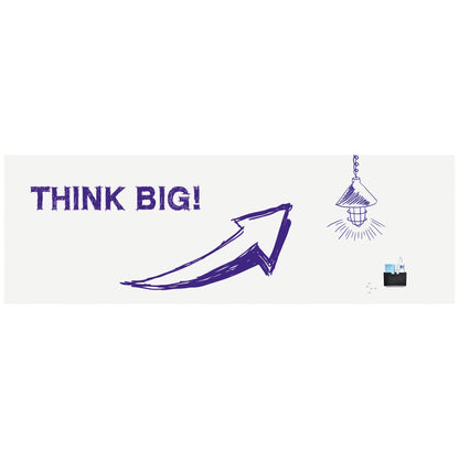 Legamaster Whiteboardfolie WRAP-UP 1.200 x 101 cm (B x H) 650µm blanko inkl. Rakel Polypropylen weiß