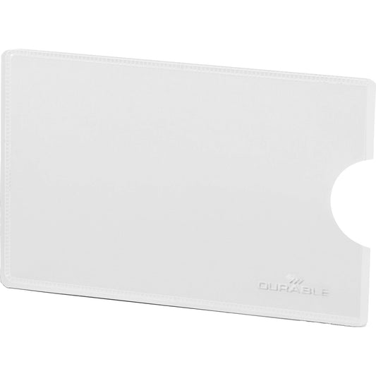 DURABLE Kartenhülle RFID SECURE 61 x 90 mm (B x H) rechts offen PE/Aluminium/PET Verbundfolie transparent 3 St./Pack.