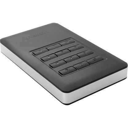Verbatim Festplatte extern Store 'n' Go Secure Portable 123,5 x 11 x 76 mm (B x H x T) USB 3.1 GEN 1 (USB-C) 1 Tbyte