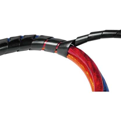 Hama Kabelschlauch universal 7,5-30 mm x 2,5 m (Ø x L) inkl. Einziehilfe Polyethylen schwarz