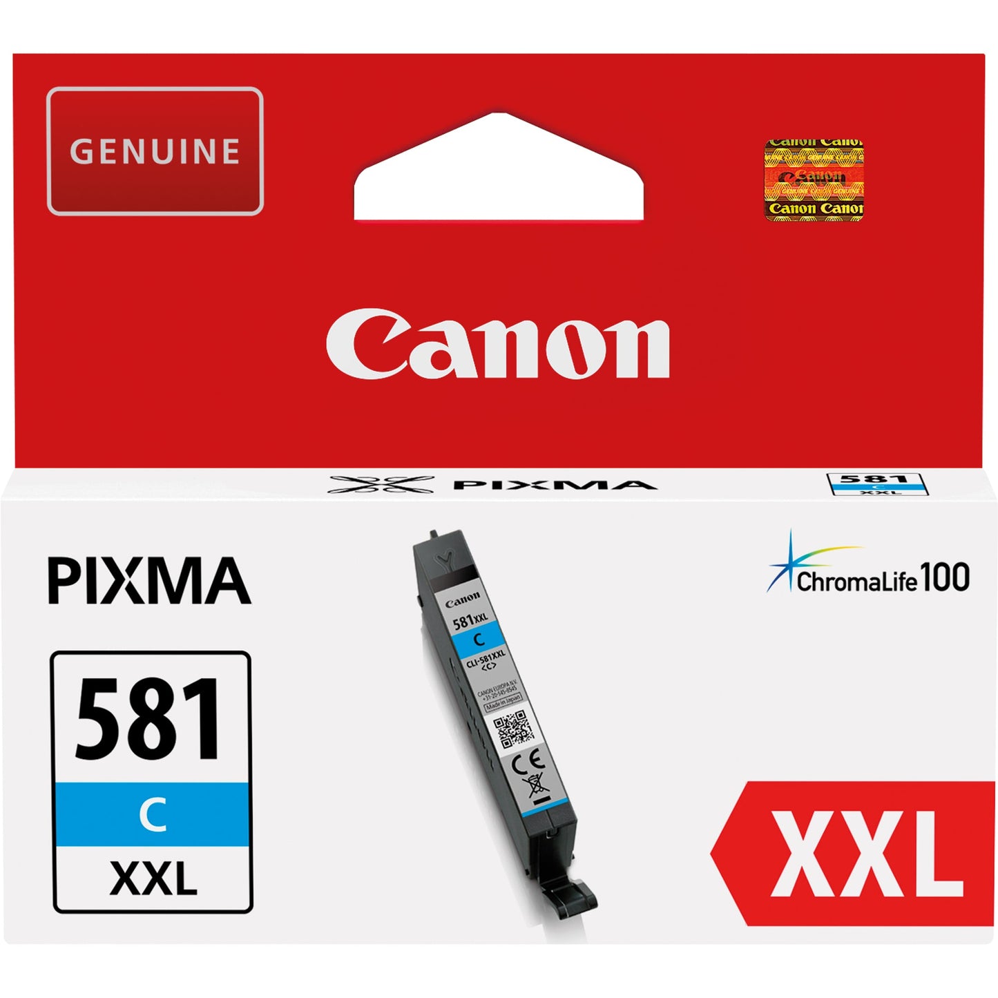 Canon Tintenpatrone Originalzubehör CLI-581XXL C ca. 820 Seiten cyan 11,7ml