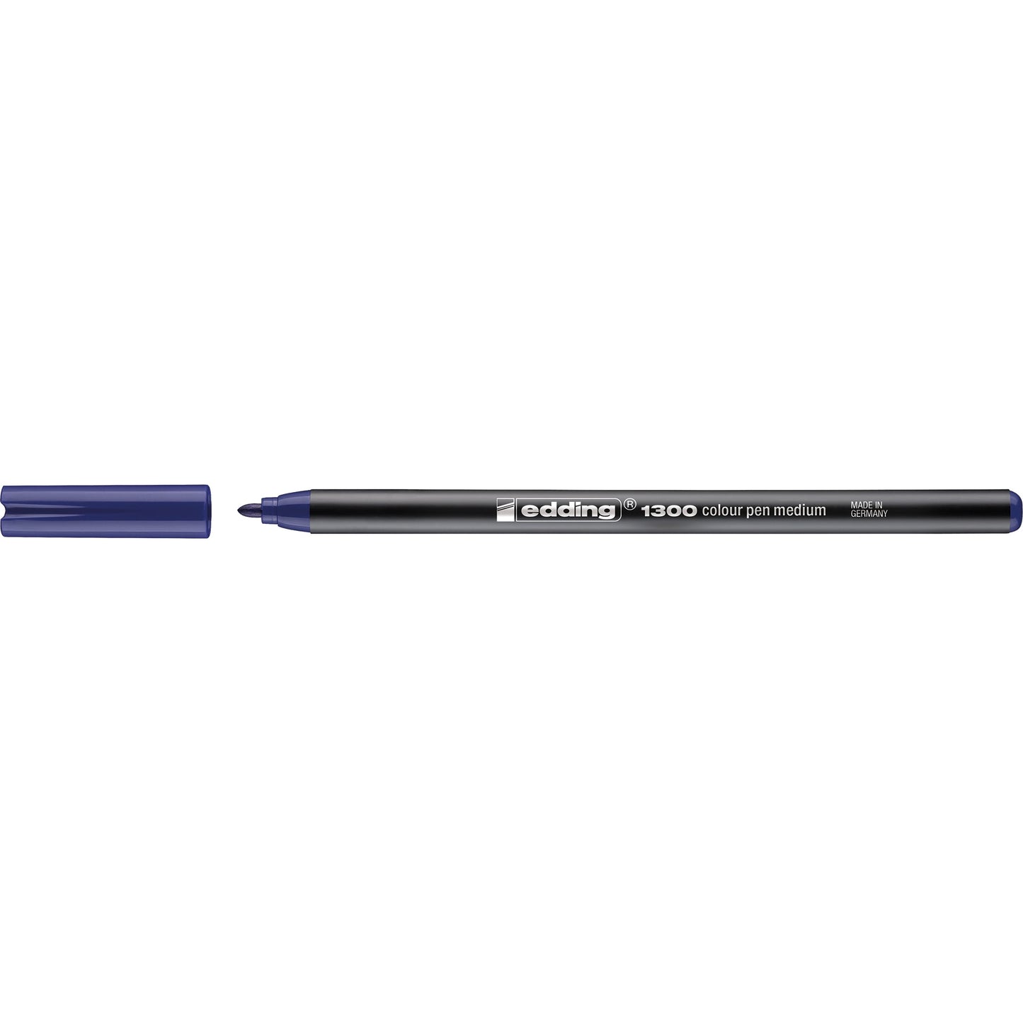 edding Fasermaler 1300 colourpen 2mm blau nicht auswaschbar