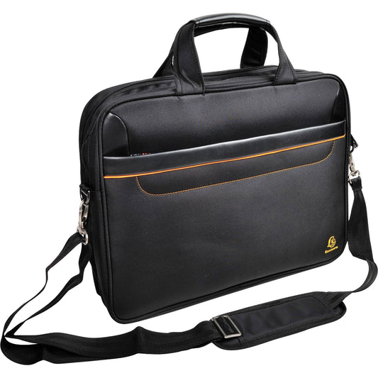 Exacompta Notebooktasche Exactive® 42,5 x 30,5 x 10 cm (B x H x T) Polyester schwarz/orange