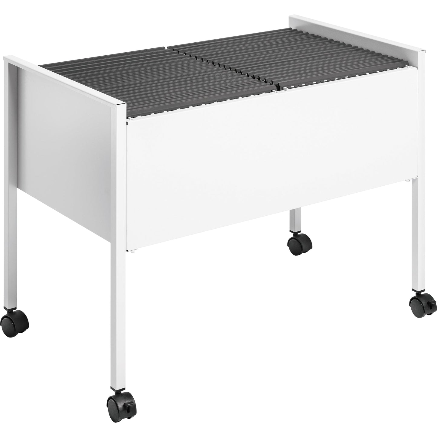 DURABLE Hängemappenwagen ECONOMY 100 DUO 76 x 59,2 x 42,5 cm (B x H x T) Stahl, Polyethylen epoxidharzbeschichtet, Polypropylen, PVC-U grau