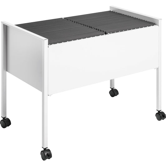 DURABLE Hängemappenwagen ECONOMY 100 DUO 76 x 59,2 x 42,5 cm (B x H x T) Stahl, Polyethylen epoxidharzbeschichtet, Polypropylen, PVC-U grau
