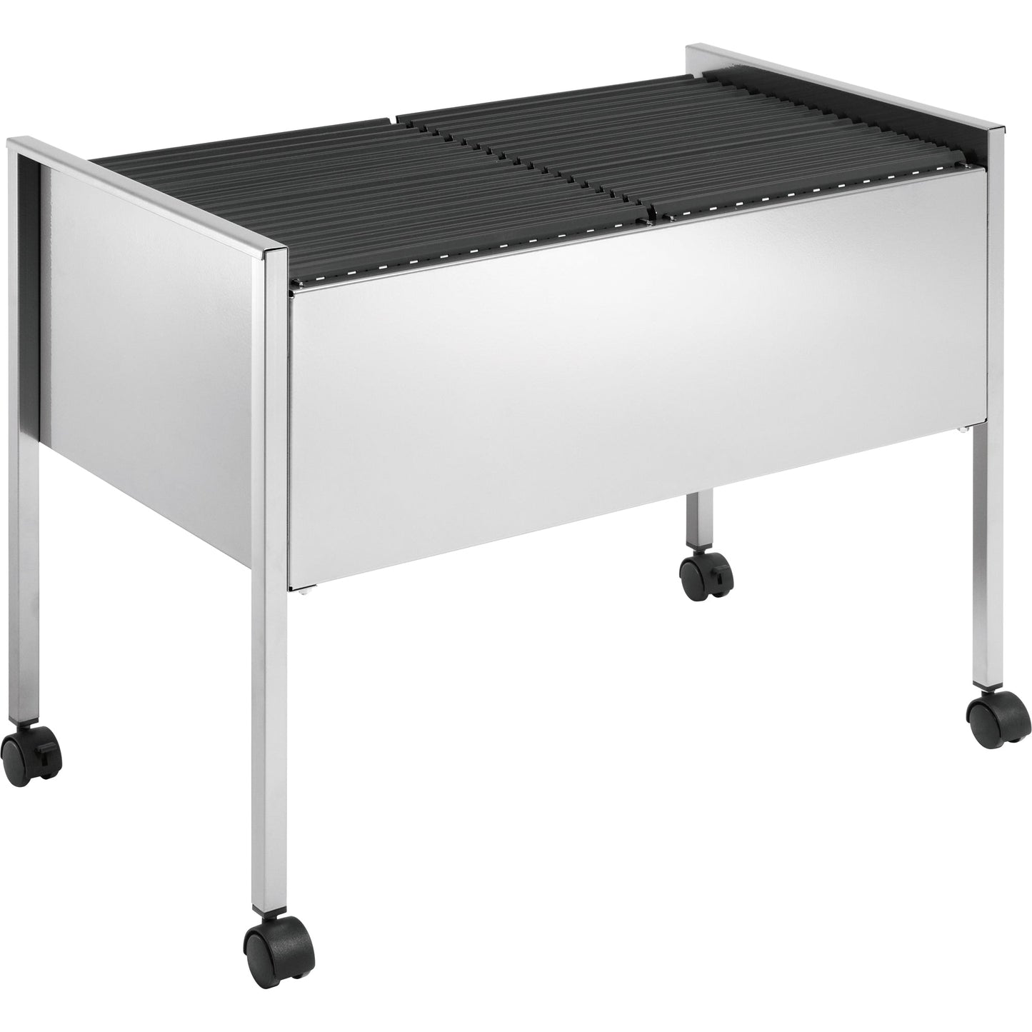 DURABLE Hängemappenwagen ECONOMY 100 DUO 76 x 59,2 x 42,5 cm (B x H x T) Stahl, Polyethylen epoxidharzbeschichtet, Polypropylen, PVC-U silber metallic