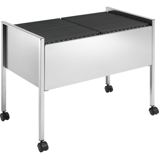 DURABLE Hängemappenwagen ECONOMY 100 DUO 76 x 59,2 x 42,5 cm (B x H x T) Stahl, Polyethylen epoxidharzbeschichtet, Polypropylen, PVC-U silber metallic