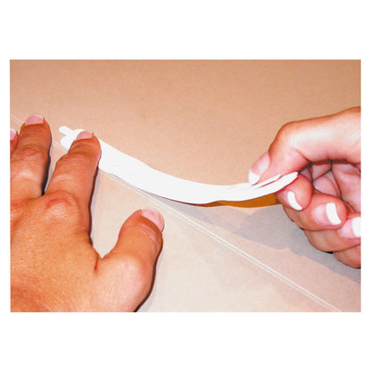 Heftstreifen 2 x 15 cm (B x H) Kunststoff weiß 100 St./Pack.