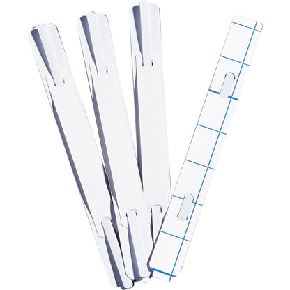 Heftstreifen 2 x 15 cm (B x H) Kunststoff weiß 100 St./Pack.
