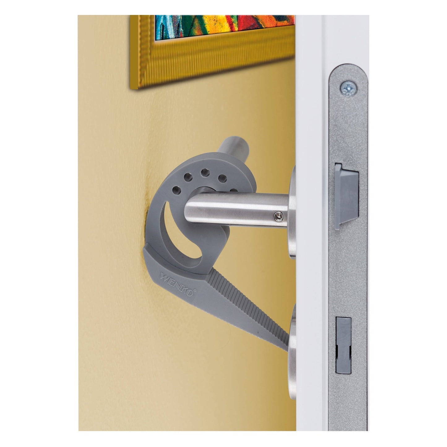 WENKO Türstopper Multi-STOP® 11,8 x 7,7 x 2,5 cm (B x H x T) Thermoplastischer Gummi grau